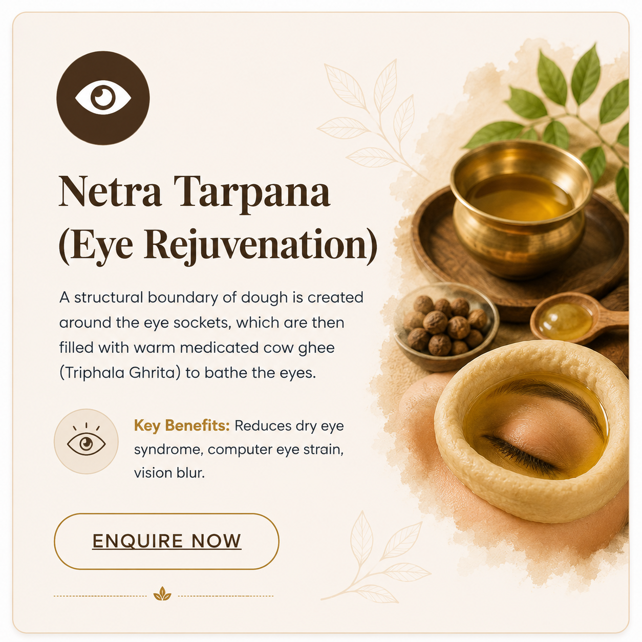 Netra Tarpana (Eye Rejuvenation)